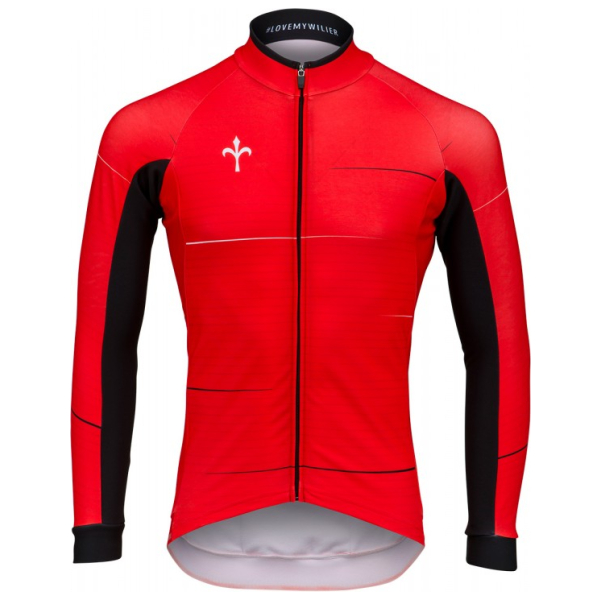 Wilier long sleeve jersey CAIVO red