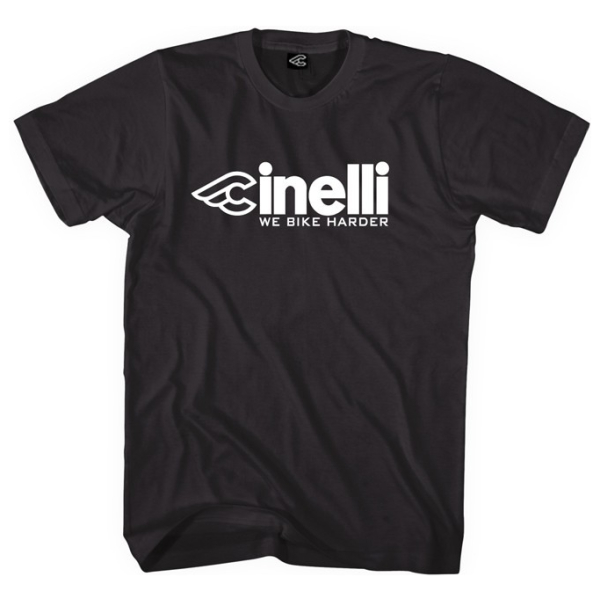 Cinelli We bike harder t-shirt black